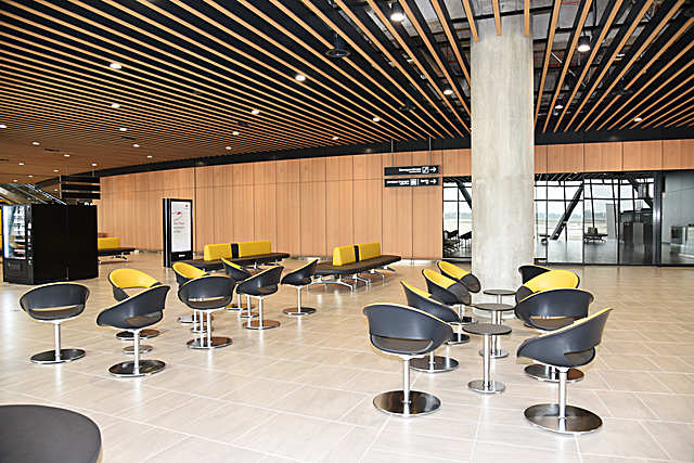 Terminal soft seating, Volpino, Lyon-Saint-Exupry Airport, France