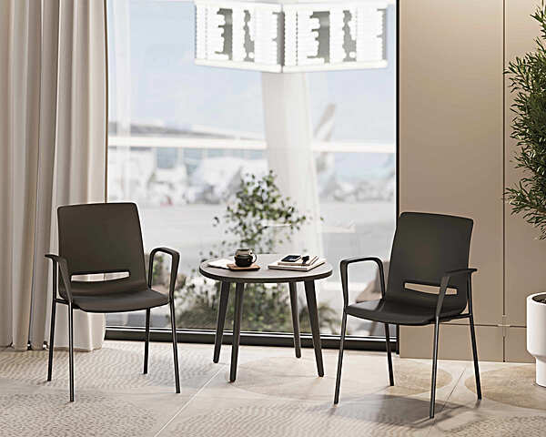 VCARE FRAME CHAIR 4LA, SAN SIRO TABLE LWM PES