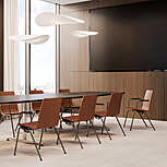 BEWISE FRAME CHAIR 4LA UPH, SAN SIRO MEETING TABLE T-LEG RC 2